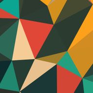 Geometric background with triangles