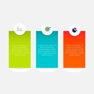 Abstract business info graphics template with icons N7