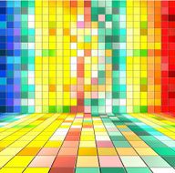 Background of Mosaic Texture spacious colorful room