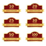 Anniversary label set