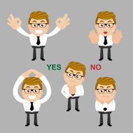 Set of businessman Yes or no N3