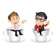 People Set - Business Businessman with cup of coffee