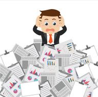 Businesspeople has a lot of works to do N2