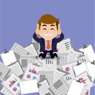 Businesspeople has a lot of works to do N3