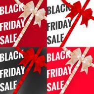 Black friday sale typographical Set EPS 10