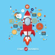 Start up business concept design vector N2