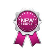 New Arrival Pink Vector Icon Design