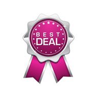 Best Deal Pink Vector Icon Design