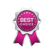 Best Choice Pink Vector Icon Design