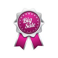 Big Sale Pink Vector Icon Design