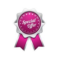 Special Offer Pink Vector Icon Design