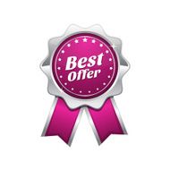 Best Offer Pink Vector Icon Design N2