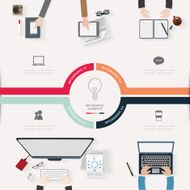 Modern infographic for business project N4