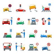 Traffic Violation Icons Set