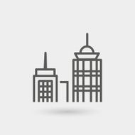 business center thin line icon