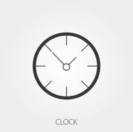 Simple Household Web Icons Clock