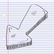 Simple doodle of an arrow N2