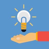 Idea in hand concept