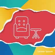 chair line icon N23