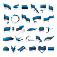 biggest collection of vector flags Estonia