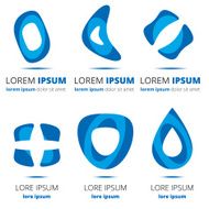 abstract logo set