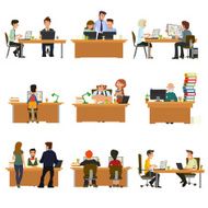 Concept of the coworking center Business meeting