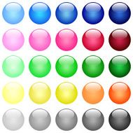 Glossy color buttons