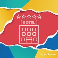 hotel line icon