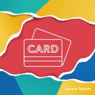 credit card line icon