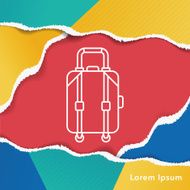 suitcase line icon N2