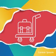 suitcase line icon N3