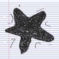 Simple doodle of a star N2