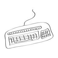 Simple doodle of a keyboard