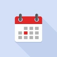 Calendar Icon in Flat style Vector Illustration