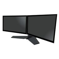 dual monitor two doble electronics flat style vector illustration template