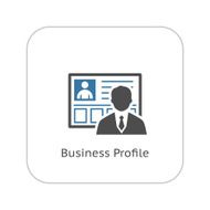 Business Profile Icon Flat Design N2