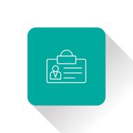 Identification card icon
