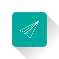 Paper Plane sign Airplane symbol Travel icon N2