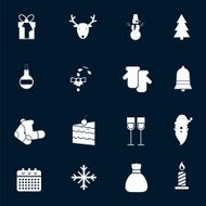 Christmas icons set N3