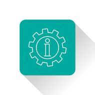Technical information web icon vector illustration N2