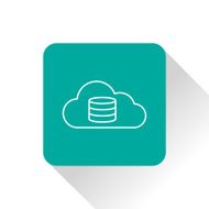 Cloud computing icon vector illustration N2