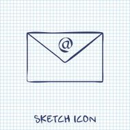 vector icon of mail N4