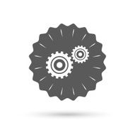 Cog settings sign icon Cogwheel gear symbol N3