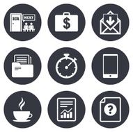 Office documents and business icons N5