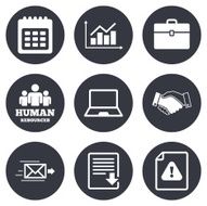 Office documents and business icons N11