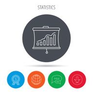 Statistic icon Presentation board sign N4