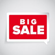 Big sale label vector