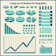 Big set elements for infographics Charts diagrams the statistics