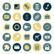 Flat design icons for business N2