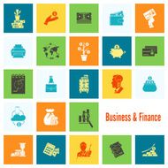 business and finance icon set N32